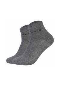 Marc O'Polo - Unisex Quarter-Socken, 2er Pack - Premium Essentials GOTS Quarters, Baumwollmix - Anthrazit