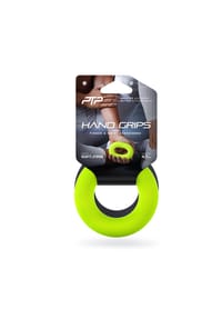 PTP™ - Finger & Wrist Exercisers - Soft & Firm HAND GRIPS - Black/Lime