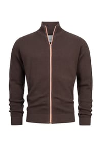 KRONSTADT - Strickjacke KSErik Zip - Black