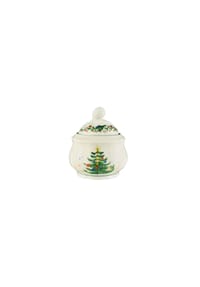 Seltmann Weiden Zuckerdose Marieluise Weihnachten 210 ml weiß-grün - MARIELUISE WEIHNACHTEN - weiß-grün