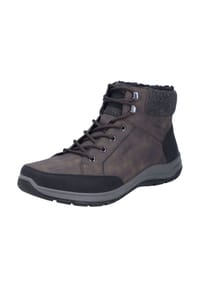 rieker - Schnürstiefeletten, Kunstleder, gefüttert, für Herren - SCHWARZ/MORO/GRA
