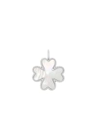 amor - Motivanhänger für Damen, 925 Sterling Silber | Kleeblatt - Silber