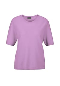 GOLDNER - Halbarmpullover mit Rundhals aus Kaschmir - aqua