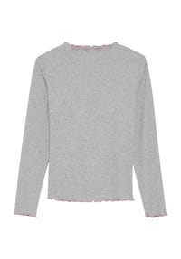 MANGUUN - Shirt, Wellensaum, für Kinder - BLACK