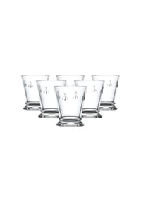 LA ROCHÈRE Wassergläser Biene Abeille 185 ml 6er Set transparent - BIENE - transparent