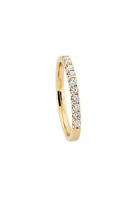 MONCARA - Damen Ring, 585er Gelbgold mit 10 Diamanten, zus. ca. 0,25 Karat - GOLD
