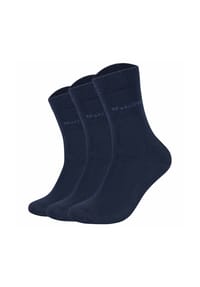 Marc O'Polo - Unisex Socken, 3er Pack - Classic Organic OCS Socks, Baumwollmischung, einfarbig - 5952 TOTAL ECLIPSE