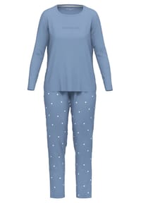 TOM TAILOR - Charlotte Schlafanzug, Baumwolle, für Damen - 627 BLAU-MITTEL-P