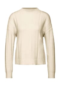Street One - Strickpullover, Stehkragen, für Damen - 16351 SOFT BEIGE