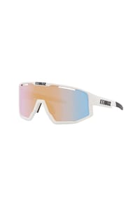 BLIZ - Sportbrille Fusion small matt weiß coral / orange mirror - weiß