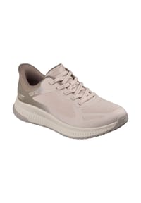 SKECHERS® - Sneaker Bobs Squad 4 Staple Look, dämpfend, für Damen - TAUPE-MULTI MESH