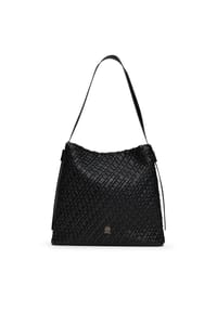 TOMMY HILFIGER - Beuteltasche, Kunstleder, für Damen - BLACK