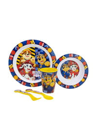COFI - Paw Patrol Teller-Set Mikrowellengeeignet 5-teiliges Kindergeschirr - Mehrfarbig 25x8,5x25,5 cm