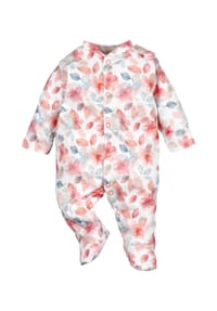 NINI® - Strampler Floral - grün weiß apricot