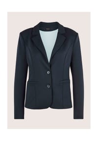 MADELEINE - Jersey-Blazer in modischer Kurzform - graphit / melange
