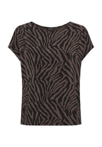MANGUUN collection - T-Shirt, Rundhals, für Damen - ABSTRCT PRNT GREEN
