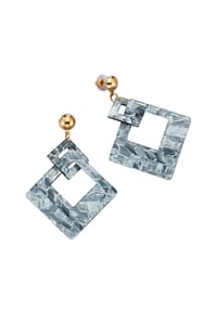 Steuer Modeschmuck - Ohrstecker Sonstiges 2 Acryl - grau