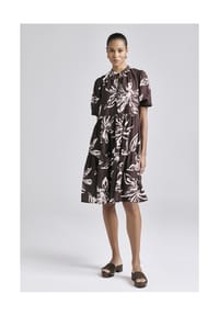 MANGUUN collection - Shirtkleid, knielang, für Damen - 2 BRAUN
