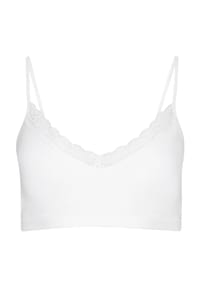 JOCKEY® - Parisienne Bralette, Spitze, V-Ausschnitt, für Damen - 100 WHITE