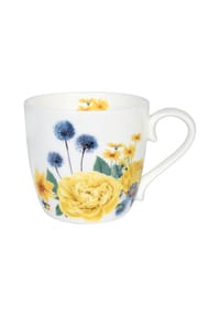 KÖNITZ Tasse "Gardening Yellow Roses", Porzellan, 425 ml - Gardening Yellow Roses - Bunt