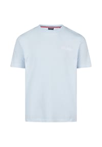 HECHTER PARIS - T-Shirt Kleiner Frontprint - light blue