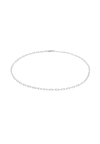 elli. - Halskette Choker Gliederkette Oval Trend 925 Silber - Silber