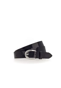 Tamaris - Gürtel, Lackleder, Logo-Prägung, für Damen - 790 BLACK