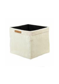 Lycce - Faltbare Aufbewahrungsbox - Cord, passend für Kallax Regal, abnehmbarer Bezug, robust, formstabil - Altrosa