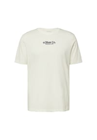s.Oliver - T-Shirt, Baumwolle, für Herren - 02D1 WHITE