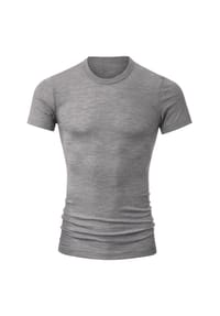 CALIDA - Herren Shirt aus Wolle und Seide Wool & Silk - platin melé