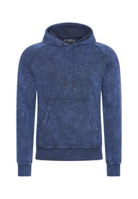 RUSTY NEAL® - Kapuzensweatshirt in verwaschenem Design - Anthrazit