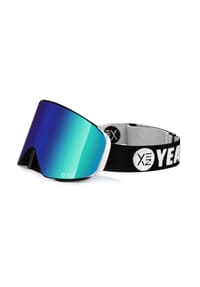 YEAZ - Magnet-Ski-Snowboardbrille grün verspiegelt/silber APEX - grün