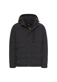 camel active - Gesteppte Daunenjacke mit abnehmbarer Kapuze - Asphalt