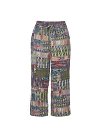 GOLDNER - Kurzgröße:  Druckhose - bunt / gemustert