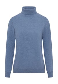 GALERIA - Kaschmir Rollkragenpullover "Finnland", Rippbündchen, für Damen - BLACK