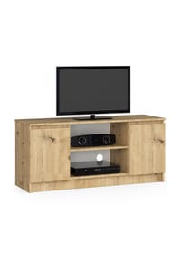 Akord - TV-Lowboard K120 mit 2 Türen und 6 Einlegeböden - artisan-eiche