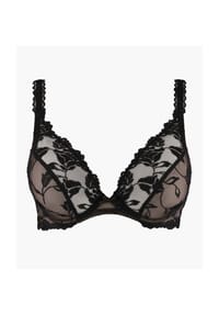 Aubade - Softessence Triangel-BH, Stickerei, Spitze, für Damen - NOIR