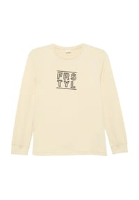 s.Oliver - T-Shirt, Baumwolle, langarm - 0805 WHITE