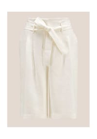 MADELEINE - Highwaist-Bermudas aus Leinen - apricot