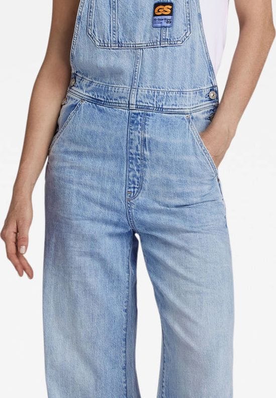G-STAR RAW Latzhose, Label, Eingrifftaschen, für Damen | GALERIA