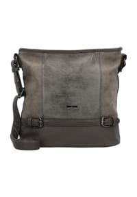 TOM TAILOR JUNA - Umhängetasche "Juna", Kunstleder, uni, für Damen - grey