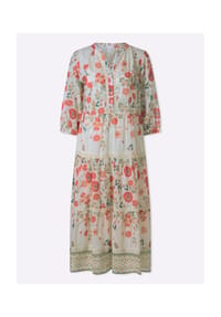 heine - Druck-Kleid - champagner-schilf-bedruckt