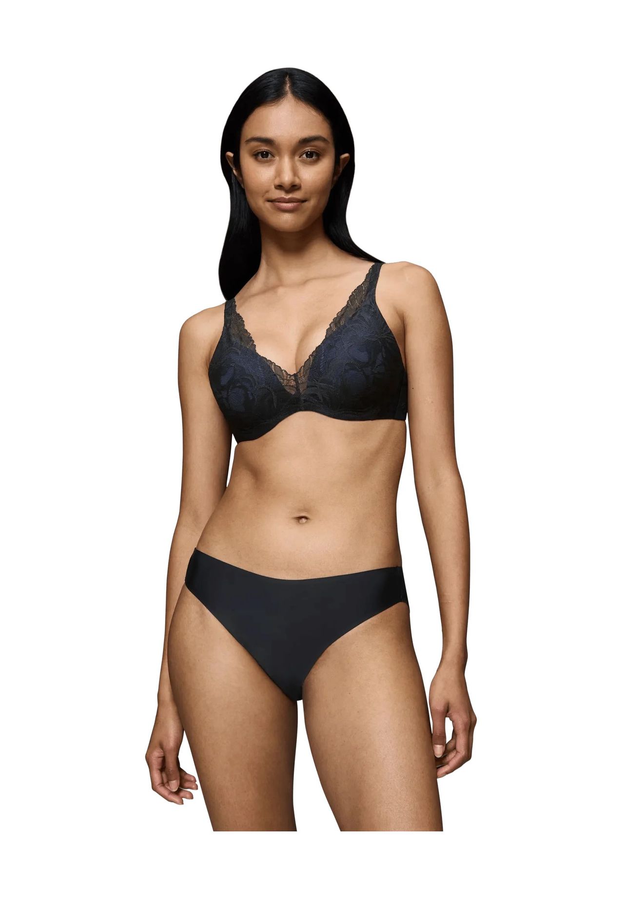Triumph Body Make-Up Illusion Lace Brazilian Slip, Spitze, FüR Damen, Schwarz, 44