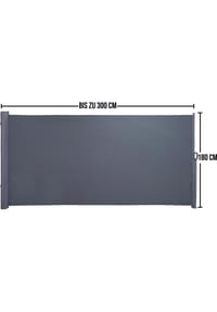 normani® Seitenmarkise Sicht- und Sonnenschutz 180 x 300 cm Bild 3