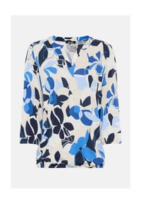 olsen - Shirt, 3/4-Arm, Tunika-Ausschnitt, für Damen - 40173 INK BLUE