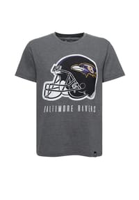 RE:COVERED - T-Shirt NFL Ravens Helmet Dark Core für alle Fans der Baltimore Ravens - Dark Grey Marl