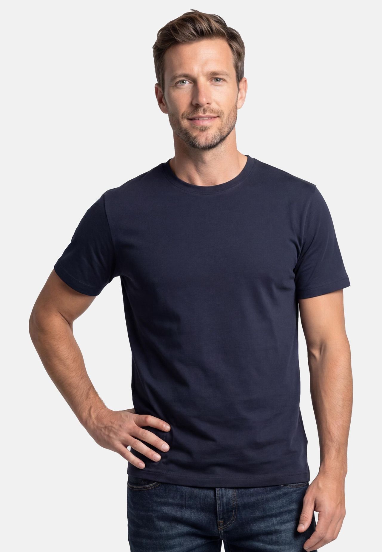 Lerros T-Shirt, 2Er-Pack, Baumwolle, FüR Herren, Blau, L