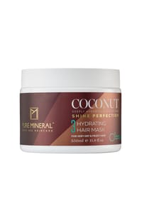 PURE MINERAL - Kokos-Haarmaske, 350 ml - weiß