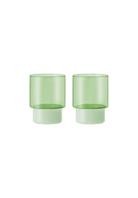 REMEMBER® Wasserglas, 2er-Set - JILL - GREEN