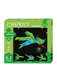 KOSMOS - Creatto Drache, Bastelset, 3D-Puzzle, Nachtlicht, Leuchtfigur, Dekoration, Puzzle, 03523 - 